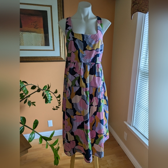 AVA &VIV Womans Dress Size XL Multicolor 100% Cotton - Picture 1 of 7